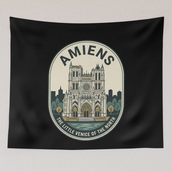 Item preview, Amiens France Cathedral Vintage Travel Emblem designed and sold by k3rstman1.
