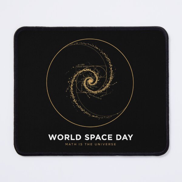 Item preview, World Space Day — Math Is The Universe Golden Ratio Galaxy Spiral T-Shirt V4 designed and sold by DarylWelsh2024.