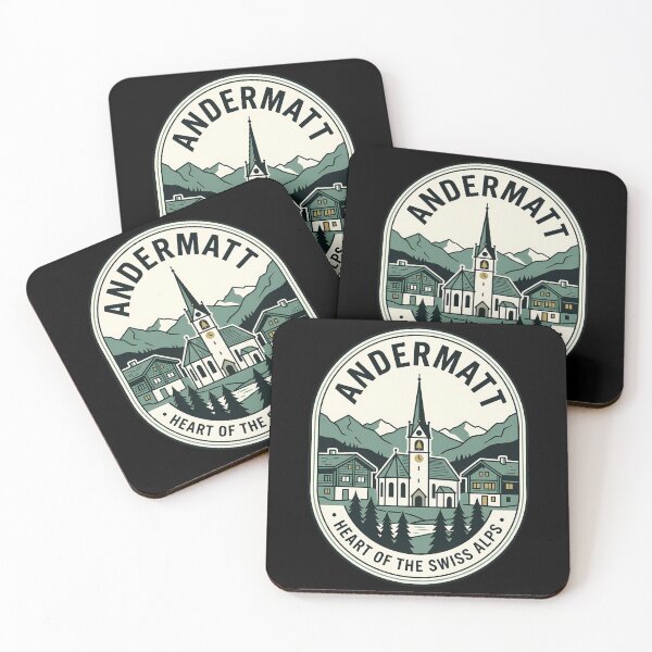 Item preview, Andermatt Switzerland Vintage Travel Emblem Swiss Alps designed and sold by k3rstman1.