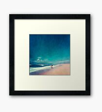 Summer Days - Going Surfing Framed Print