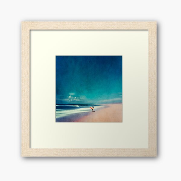 Summer Days - Going Surfing Framed Art Print