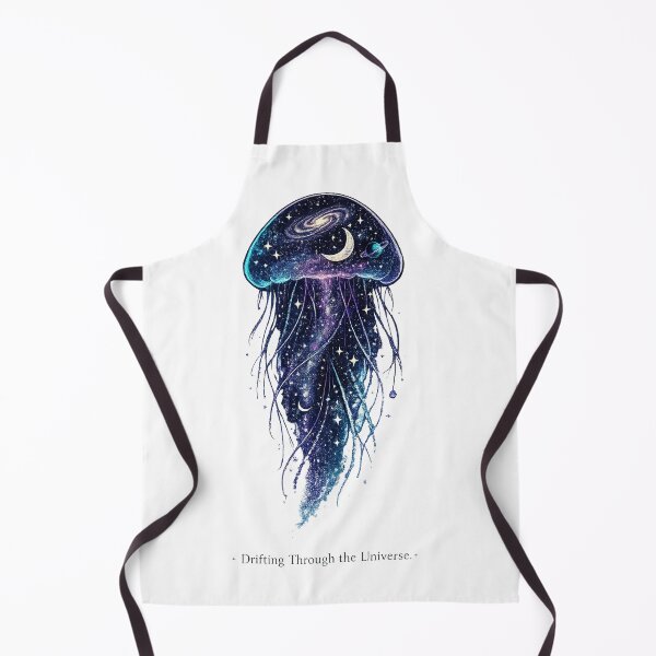 Item preview, Drifting Through the Universe Cosmic Jellyfish - Galaxy Celestial Space Art designed and sold by NinaVibeStudio.