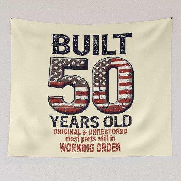 Item preview, Built 50 Years Ago - All Parts Original Gifts 50th Birthday designed and sold by giftfromheart.