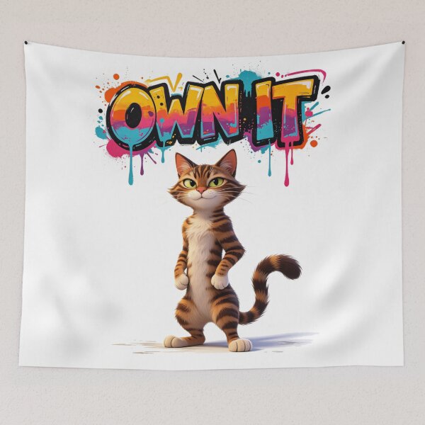Item preview, Own It Cat Authentic Style designed and sold by LINSSEX Style • Urban & Sport Streetwear.