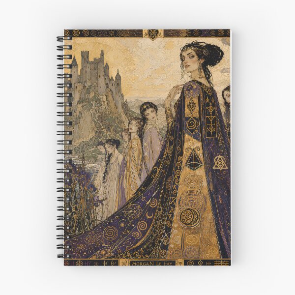 Item preview, Morgan Le Fay and the Castle of Maidens | Arthurian Legend Wall Art  designed and sold by Stoneflower-Art.