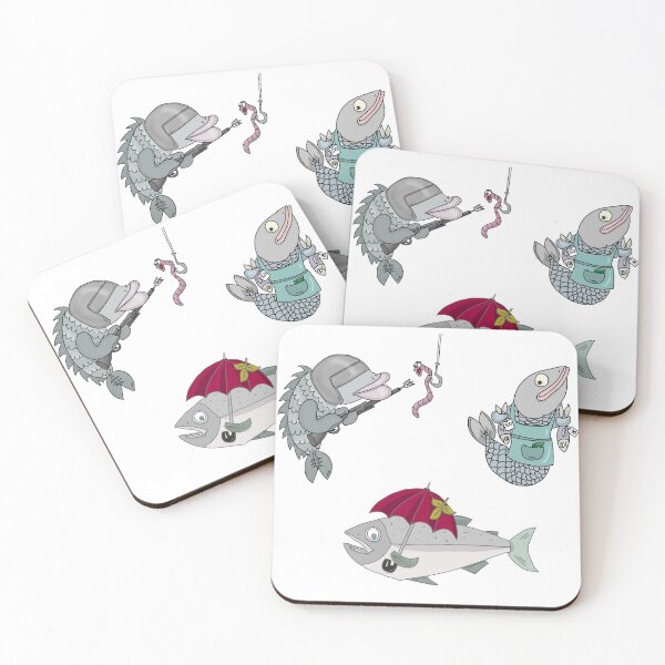 Item preview, Funny Fish with Attitude Sticker Pack | Quirky Witty Animals Meme designed and sold by MyxaART.