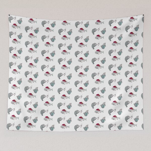 Item preview, Funny Fish with Attitude Sticker Pack | Quirky Witty Animals Meme designed and sold by MyxaART.