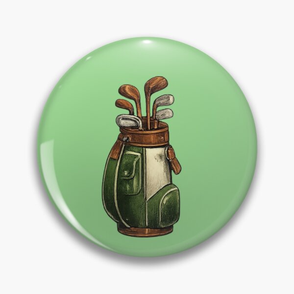 Item preview, Detailed Vintage Golf Bag Illustration designed and sold by NoRestDesigns.