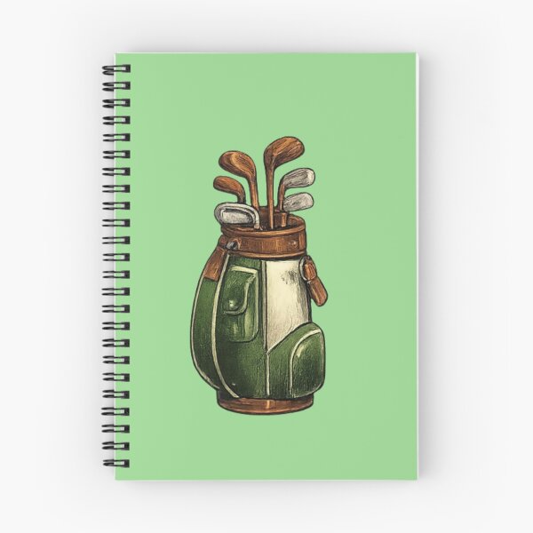Item preview, Detailed Vintage Golf Bag Illustration designed and sold by NoRestDesigns.