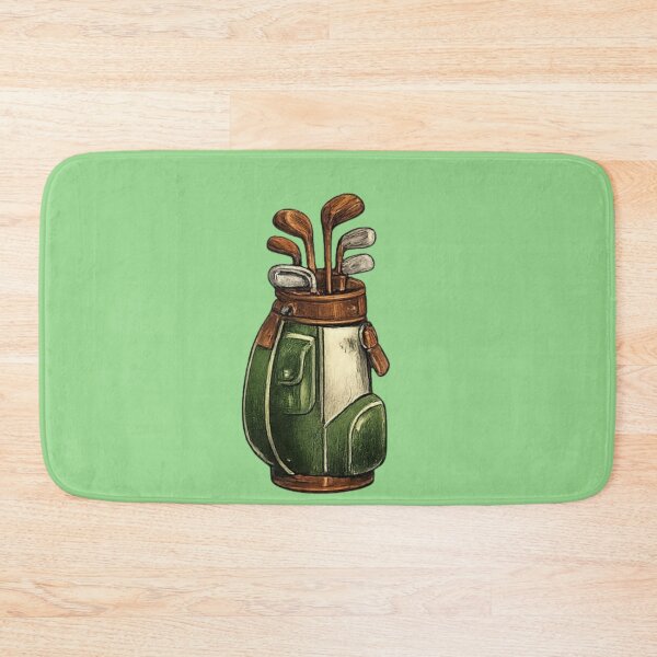 Item preview, Detailed Vintage Golf Bag Illustration designed and sold by NoRestDesigns.