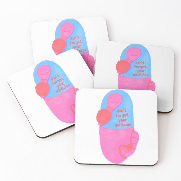 Item preview, Don't forget your medicine worm reminder designed and sold by potterspatch.