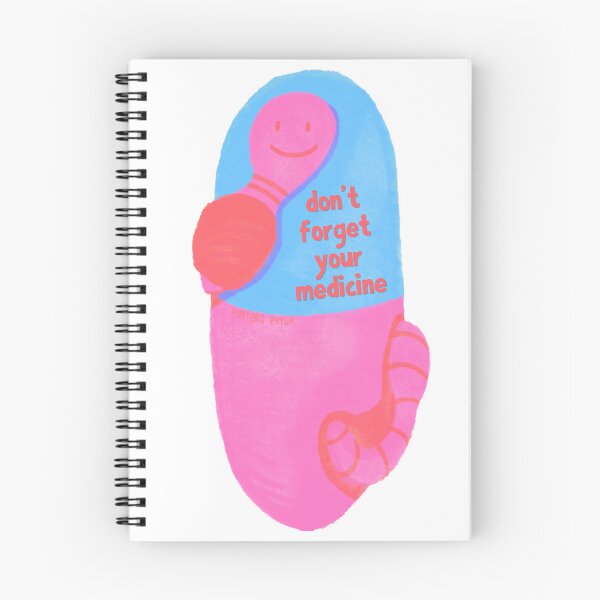 Item preview, Don't forget your medicine worm reminder designed and sold by potterspatch.