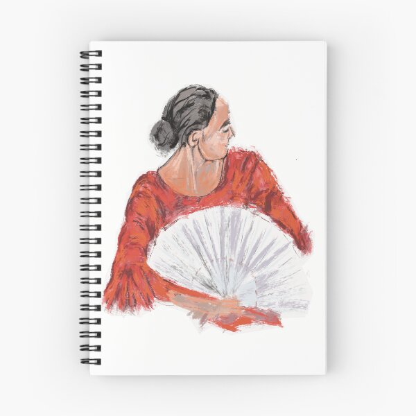 Item preview, Flamenco Fan – expressive hand‑drawn dance illustration designed and sold by WorldOFaMillion.