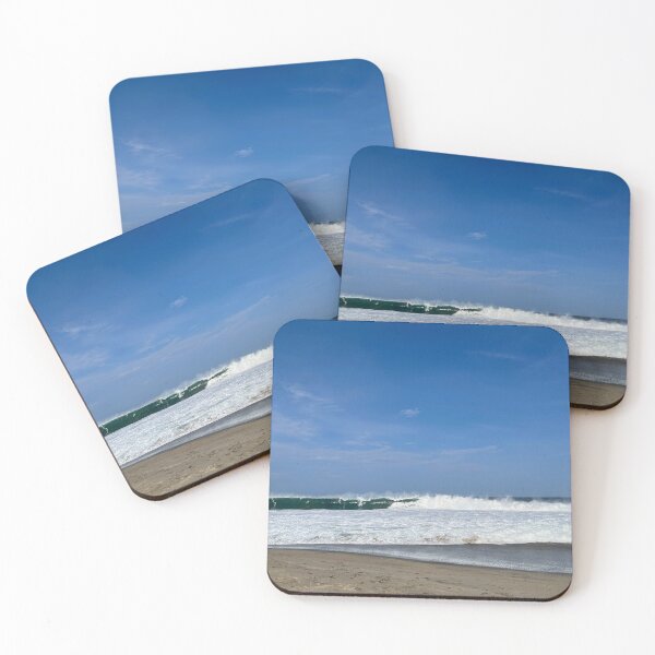 Item preview, Breaking emerald green wave on the foamy beach designed and sold by Art of Momenz.