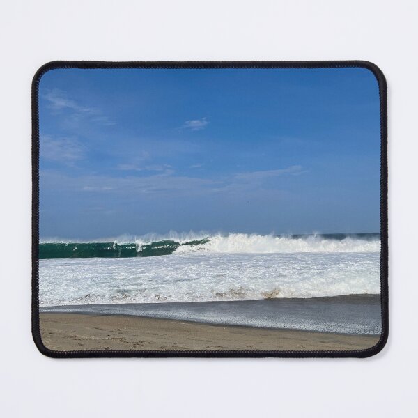 Item preview, Breaking emerald green wave on the foamy beach designed and sold by Art of Momenz.