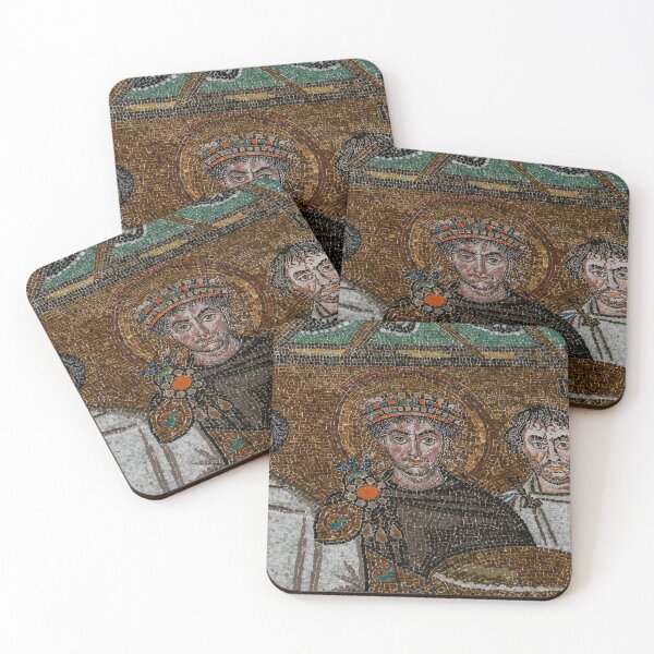 Item preview, Emperor Justinian the Great in Byzantine mosaic designed and sold by TerryKerrImages.