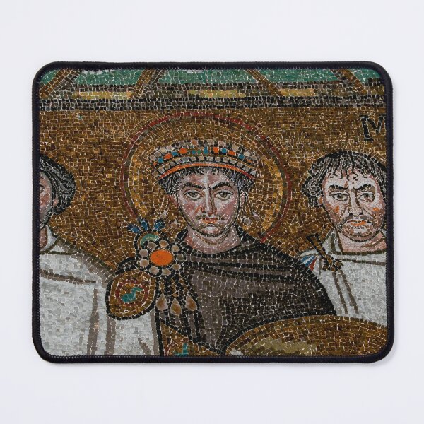 Item preview, Emperor Justinian the Great in Byzantine mosaic designed and sold by TerryKerrImages.