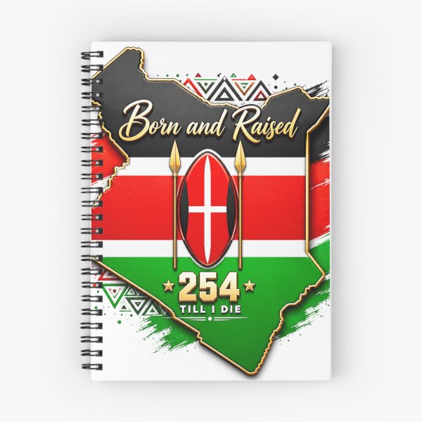 Item preview, Kenya Born and Raised Flag Map designed and sold by Igrowlab254.