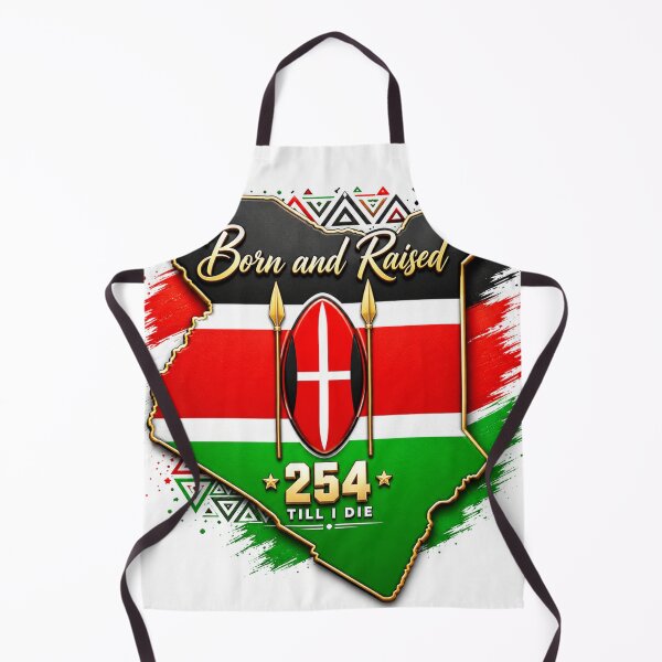 Item preview, Kenya Born and Raised Flag Map designed and sold by Igrowlab254.