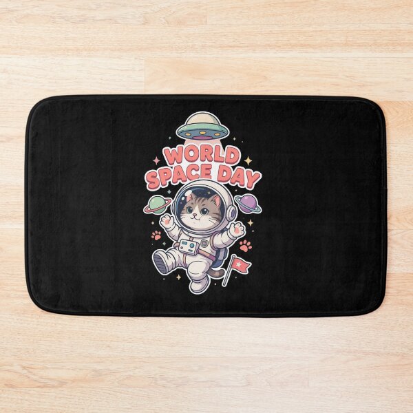 Item preview, World Space Day Kawaii Cat Astronaut — Cute Space Cat UFO Planet T-Shirt V3 designed and sold by DarylWelsh2024.