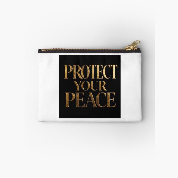 Item preview, SilentGold Protect your peace motif quote designed and sold by SilentGold.