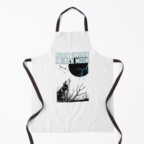 Item preview, Born Under a Black Moon, Wolf Howling Lightning Vintage Horror Underground 80s designed and sold by CryptReel.
