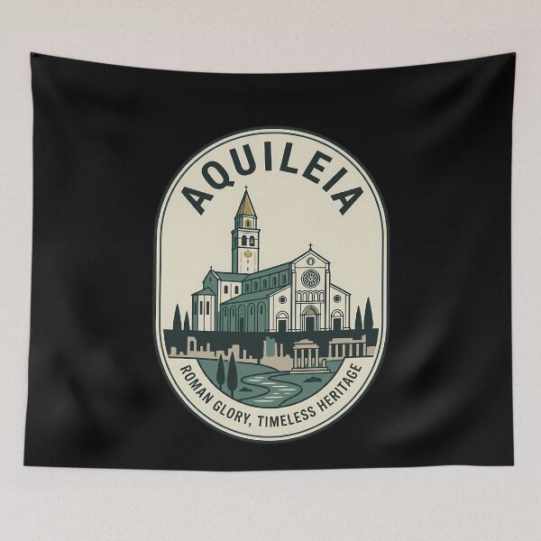 Item preview, Aquileia Italy Roman Glory Vintage Travel Emblem designed and sold by k3rstman1.