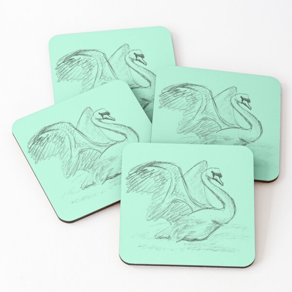 Item preview, Swan Stretching Its Wings designed and sold by Dina's Fine Arts.