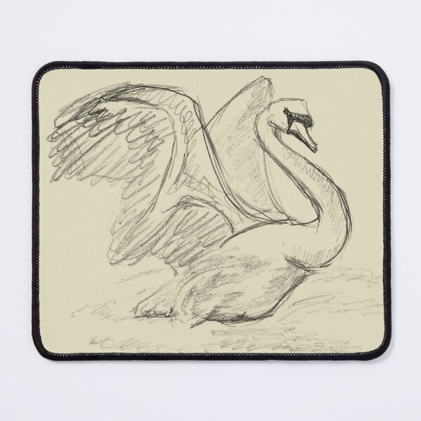 Item preview, Swan Stretching Its Wings designed and sold by Dina's Fine Arts.