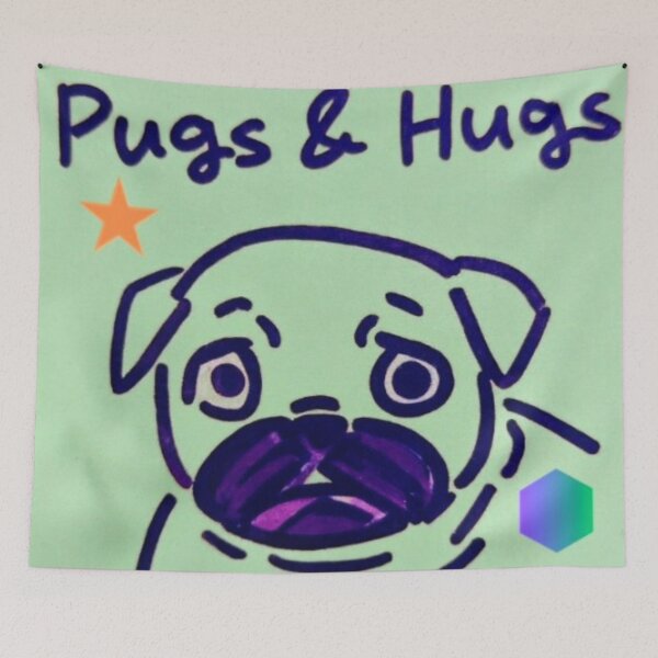 Item preview, Pugs and Hugs designed and sold by CaliGirlTreasur.