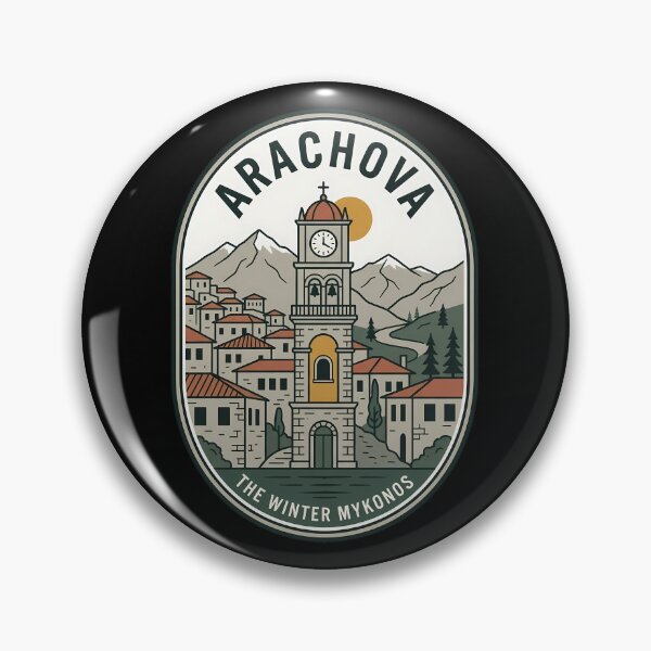 Item preview, Arachova Greece Vintage Travel Emblem designed and sold by k3rstman1.