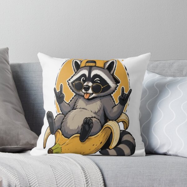 Item preview, Funny Cool Raccoon Cartoon T-Shirt designed and sold by northpeakshop.