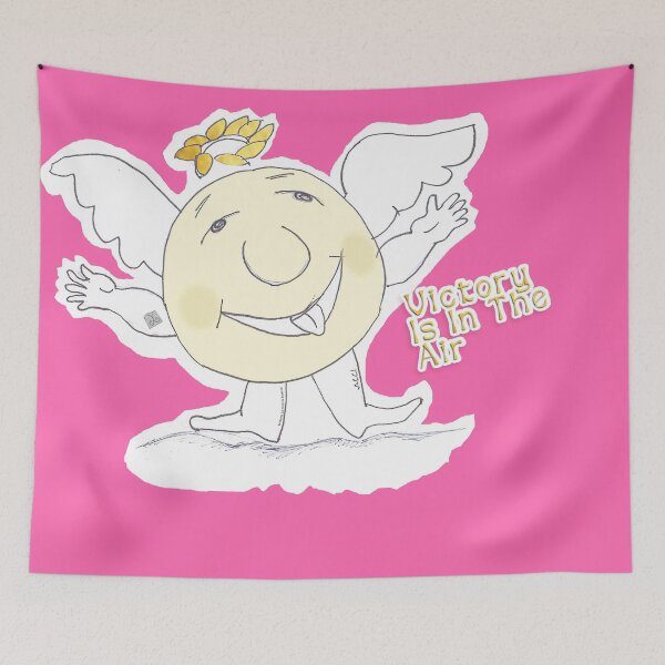Item preview, Smiley - Victory is in the Air (drawing by ACCI) designed and sold by VanyssaGraphics.