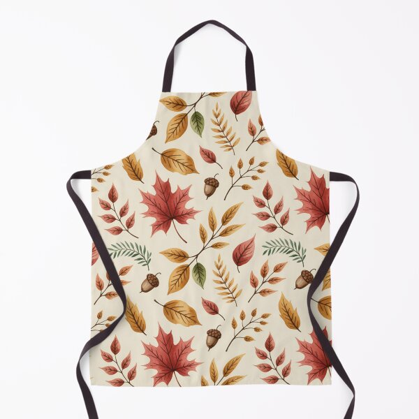Item preview, Cosy Autumn Leaves Pattern | Red Maple Acorn Seamless Repeat designed and sold by Midnight Veil Designs.