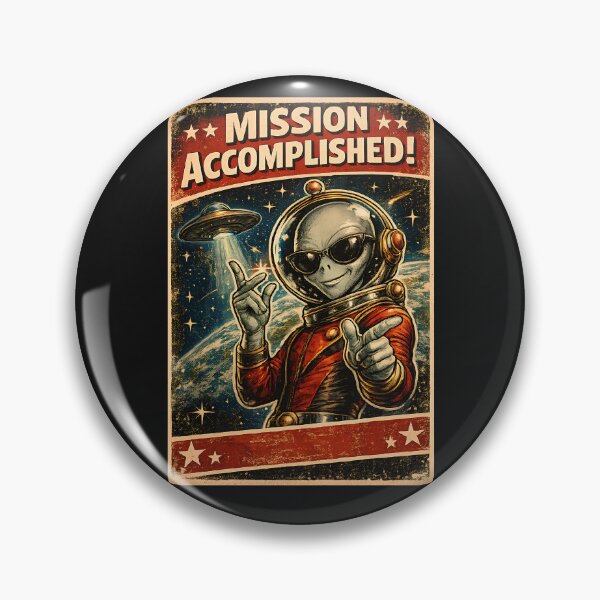 Item preview, Vintage Sci Fi UFO Mission Alien Poster designed and sold by Genius Geek.