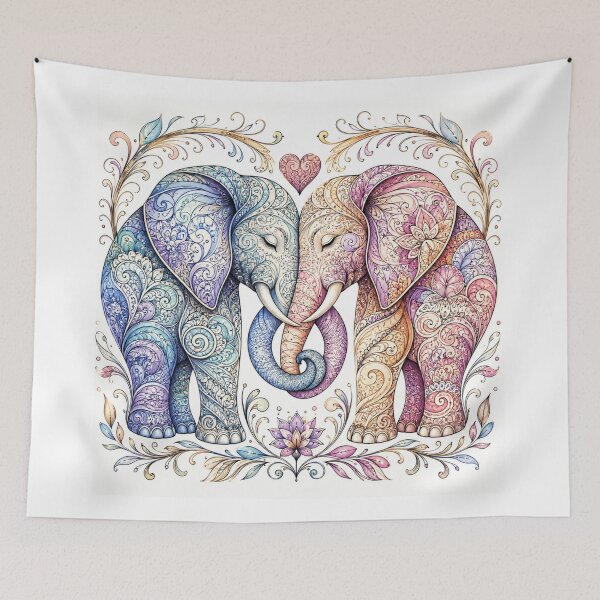 Item preview, Elephants in Love designed and sold by PaintedbyCarol.