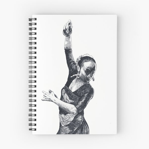 Item preview, Flamenco Dancer – expressive hand‑drawn black‑and‑white sketch designed and sold by WorldOFaMillion.