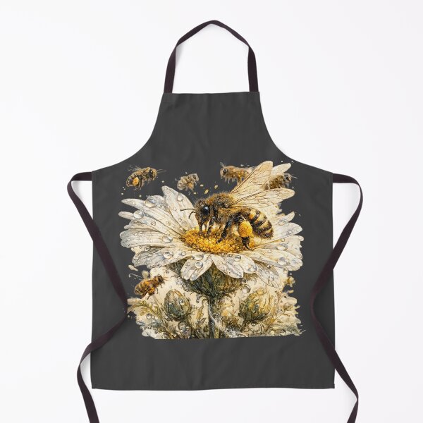 Item preview, Wild Bee & Daisy Watercolor | Botanical Pollinator Illustration | Cottagecore Garden Art | Nature Lover Gift | Bee Sticker Design designed and sold by MagicMakerPh.