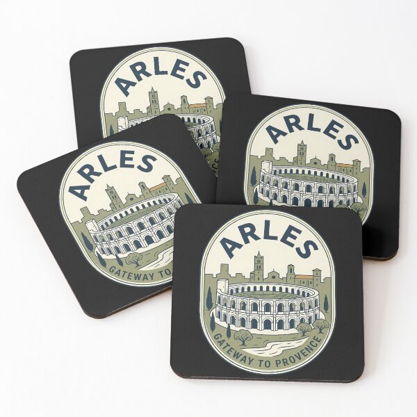 Item preview, Arles France Roman Arena Vintage Travel Emblem designed and sold by k3rstman1.