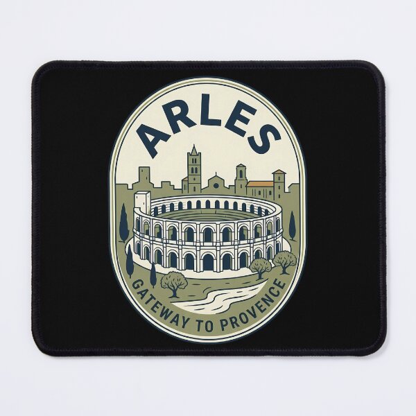 Item preview, Arles France Roman Arena Vintage Travel Emblem designed and sold by k3rstman1.