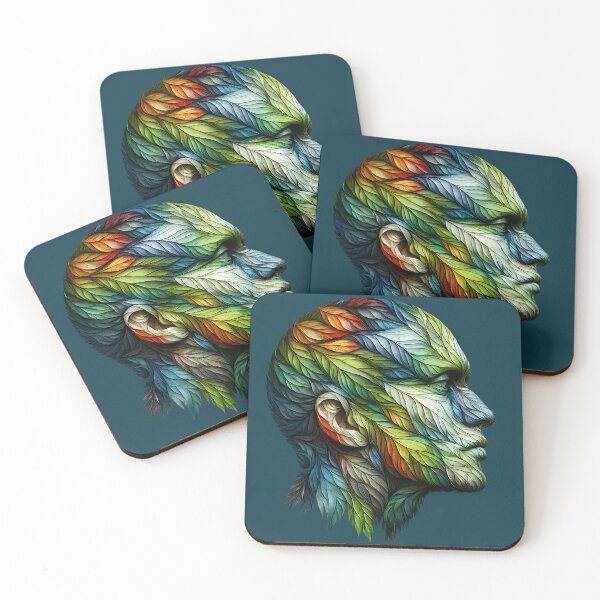 Item preview, Leaf Portrait Illustration designed and sold by Ambroa Stuff.