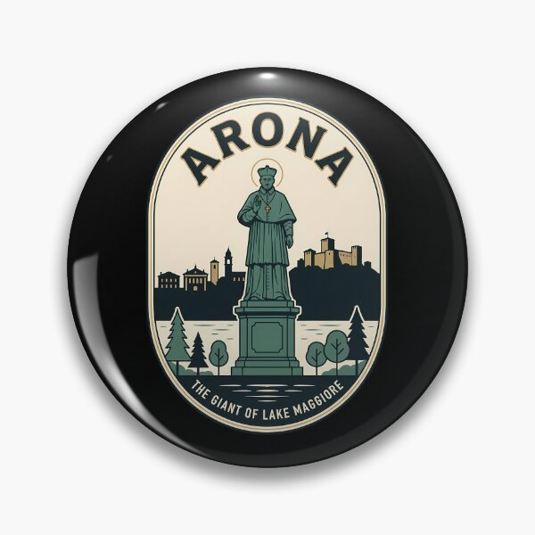 Item preview, Arona Italy Sancarlone Statue Vintage Travel Emblem designed and sold by k3rstman1.