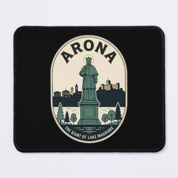 Item preview, Arona Italy Sancarlone Statue Vintage Travel Emblem designed and sold by k3rstman1.