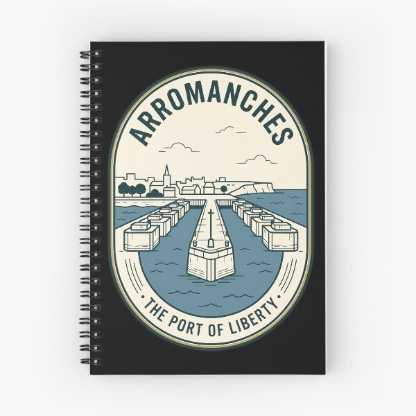 Item preview, Arromanches Normandy France Vintage Travel Emblem designed and sold by k3rstman1.