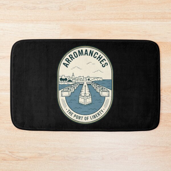 Item preview, Arromanches Normandy France Vintage Travel Emblem designed and sold by k3rstman1.