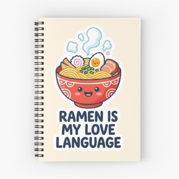 Item preview, Kawaii Ramen Is My Love Language Cute Food Bowl Sticker Design designed and sold by CreativeNest Prints.