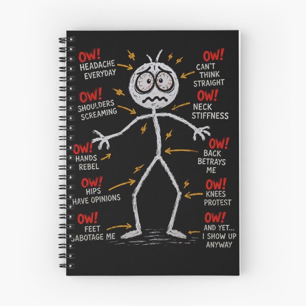 Item preview, Ow ow ow funny chronic pain stick character figure designed and sold by Kyzed.