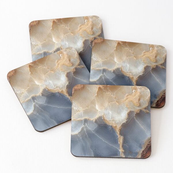 Item preview, Textura de mármol ónix azul y beige de lujo designed and sold by LYAN-STORE.