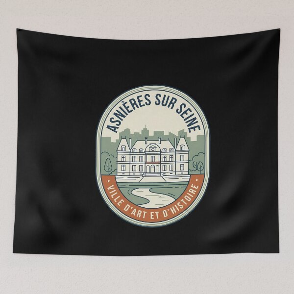 Item preview, Asnieres Sur Seine France Vintage Travel Emblem designed and sold by k3rstman1.
