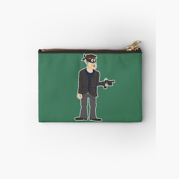 Item preview, Funny Tall Masked Burglar Cartoon | Quirky Retro Thief Sticker designed and sold by MyxaART.
